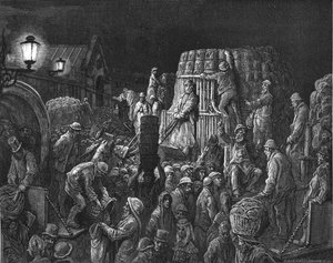 Marché de Covent Garden - Tôt le matin, 1872