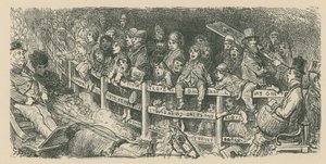 Les foules regardent les courses de voitures - Gustave Dore