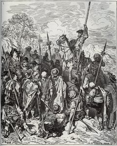 Don Quichotte et Sancho avec l