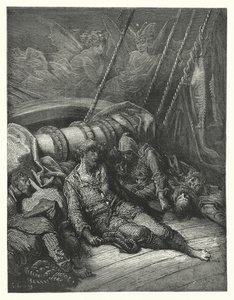 Illustration de Gustave Doré pour La Complainte du vieux marin de Coleridge (gravure)