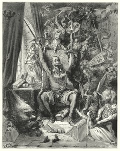Don Quichotte de Gustave Doré : "Un monde de notions désordonnées, tirées de ses livres, envahissait son imagination" - Gustave Dore