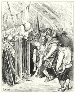 Don Quichotte de Gustave Doré : "Ne soyez pas impatient, ô Chevalier de la Triste Figure, de votre emprisonnement" - Gustave Dore