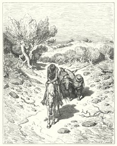 Ils ont passé ce jour-là, et quatre autres après, dans ce genre de discours (gravure) - Gustave Dore