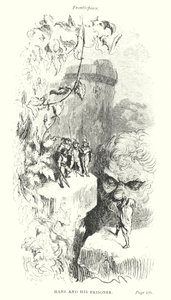 Hans et son prisonnier (gravure) - Gustave Dore