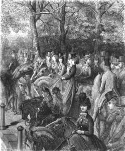 Hyde Park Corner-The Row, 1872