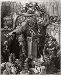 Illustration de Gustave Doré pour La Vie inestimable du grand Gargantua par François Rabelais - illustration de 