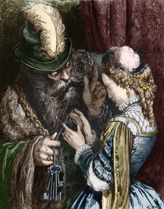 Illustration pour Barbe Bleue de Charles Perrault, 1893