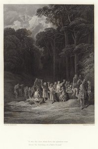 Illustration pour Vivien par Alfred Tennyson - Gustave Dore
