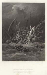 Illustration pour Vivien par Alfred Tennyson - Gustave Dore