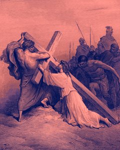 Jésus tombant sous la croix - Bible - Gustave Dore