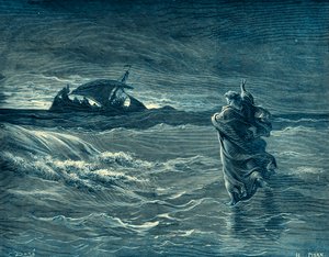 Jésus marchant sur la mer - Bible