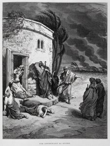 Job comprend sa ruine, Illustration de la Bible de Doré - Gustave Dore