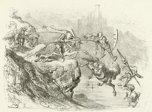 Chevalerie Errante au 12ème Siècle (gravure)