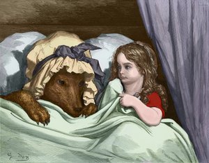Le Petit Chaperon rouge, gravure de Gustave Doré - Gustave Dore