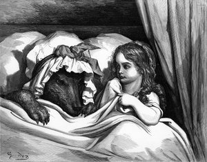 Le Petit Chaperon Rouge, gravure de Gustave Doré