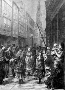 Filles de basse condition dansant pour le commerce, Drury Lane, Westminster, Londres