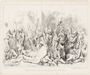 Massacre des Anglais par les Hindous Révoltés - Gustave Dore