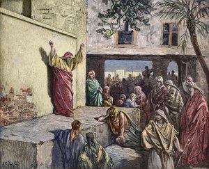 Michée le Morashtite prêchant aux Israélites (gravure par Gustave Doré) - Gustave Dore