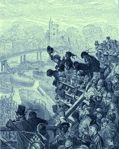 Course de bateaux Oxford et Cambridge - Gustave Dore