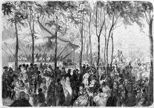 Paris - Bois de Boulogne - Le Pré Catelan - Dessin de Gustave Doré