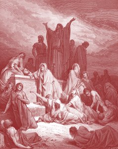 La peste de Jérusalem, gravure de Doré - Bible - Gustave Dore