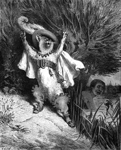 Le Chat Botté, gravure par Gustave Doré