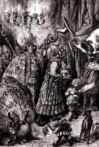 Sindbad le marin - conte des mille et une nuits - illustration de Gustave Doré (détail) - édition Maxwell 1865 - Sixième voyage : À la cour du roi de Serendib - Gustave Dore