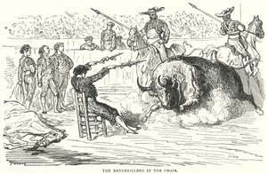 Le Banderillero dans la chaise (gravure)