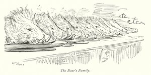 La famille du sanglier (gravure) - Gustave Dore