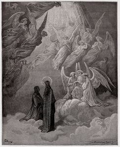 La Divine Comédie, Paradiso, Chant 20 : Les âmes lumineuses chantent - par Dante Alighieri (1265-1321) - Illustration par Gustave Doré (1832-1883)