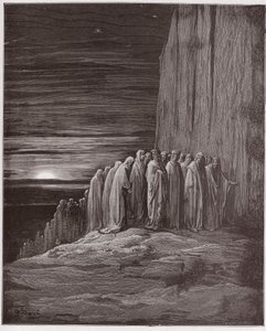 La Divine Comédie, Purgatorio, Chant 18 : La multitude des paresseux - par Dante Alighieri (1265-1321) - Illustration par Gustave Doré (1832-1883) - Gustave Dore