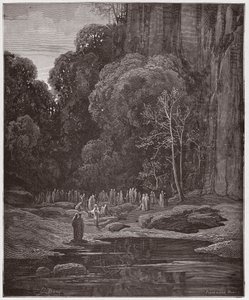 La Divine Comédie, Purgatorio, Chant 5 : Les repentants tardifs chantant le Miserere - par Dante Alighieri (1265-1321) - Illustration de Gustave Doré (1832-1883).
