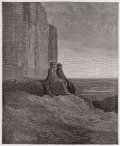 La Divine Comédie, Purgatoire, Chant 9 : Crépuscule - par Dante Alighieri - Illustration de Gustave Doré