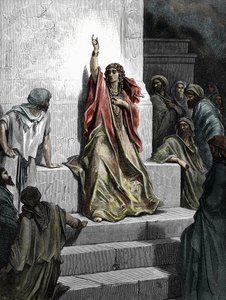 La prophétesse Déborah. Gravure de 