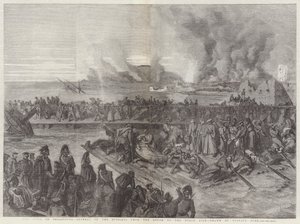 Le siège de Sébastopol, retraite des Russes du sud vers le nord