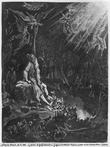 Le Juif Errant et le Jugement Dernier, gravé par Félix Jean Gauchard (1825-72)