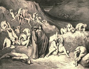 La croûte est venue tirée de dessous en flocons, vers 1890 - Gustave Dore