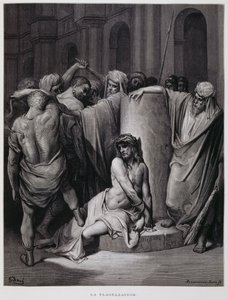 La flagellation du Christ ; Illustration de la Bible de Doré