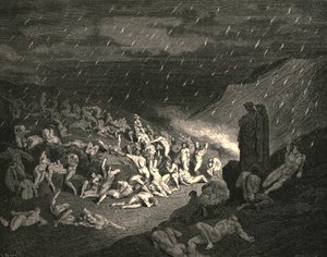 Le jeu incessant des mains misérables - Gustave Dore