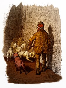 Docks de Londres victorien, gravure de Gustave Doré