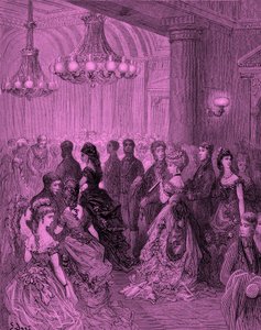 Bal victorien à Mansion House, Londres, gravure de Gustave Doré - Gustave Dore