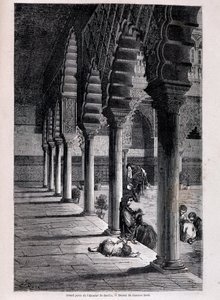 Vue du grand patio de l