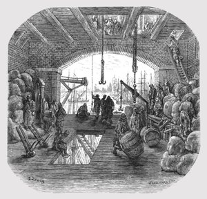 Entrepôts près de la Tamise, 1872