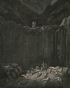 ...la justice tout-recherchante, condamne à la punition les faussaires - Gustave Dore