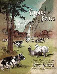 Ferme et paysage dans les Alpes suisses