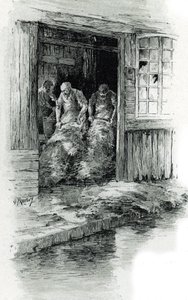 Mégissiers de la rue des Gobelins à Paris Dessin de Gustave Fraipont (1849-1923) tiré de « La Seine à travers Paris » par Saint-Juirs - Gustave Fraipont