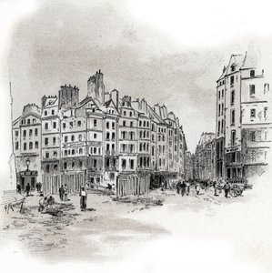 Vue de la Place Maubert, Paris