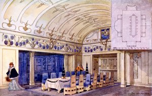 Salle à manger allemande, début du 20e siècle - Gustave Halmhuber