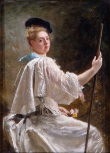 Dame avec un bâton