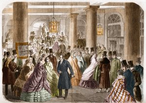 Le théâtre italien (Salle Ventadour) à Paris en 1858. Dessin de Gustave Janet, gravure de Jahyer.